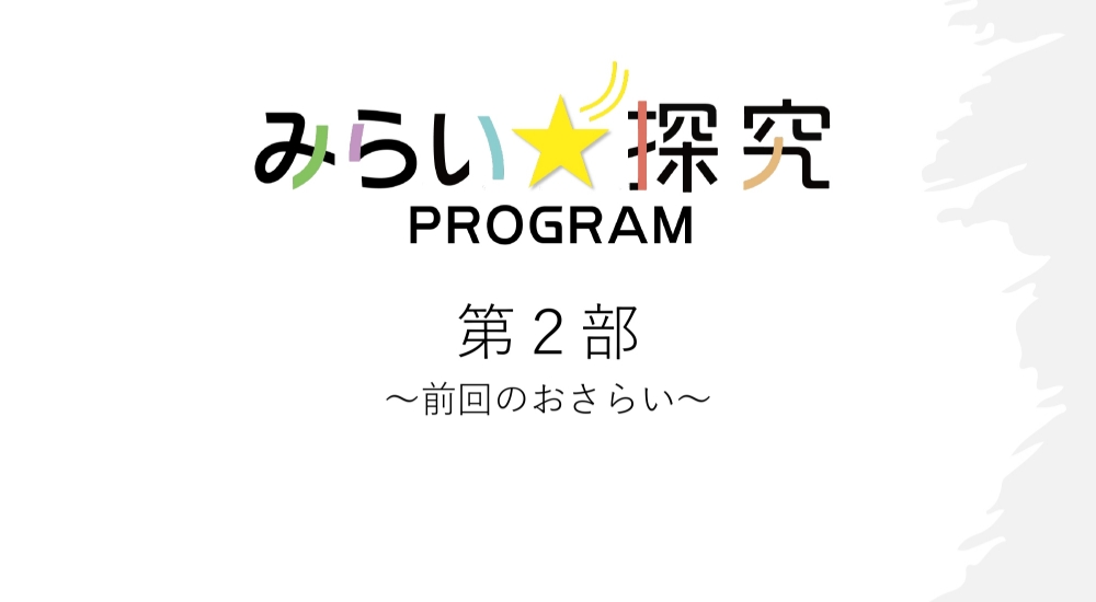 みらい探究PROGRAM一部のテーマ PDF